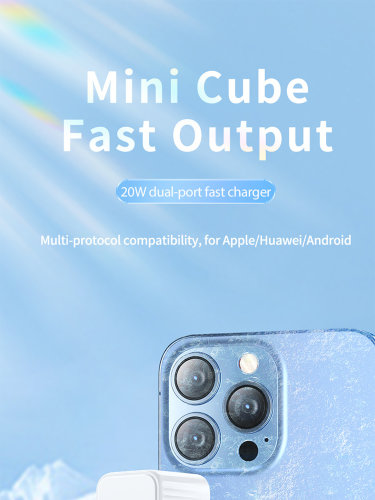 Сетевой адаптер Remax RP-U2 20W PD Mini Fast Charger EU - White