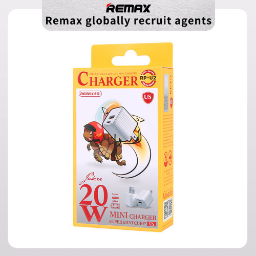 Сетевой адаптер Remax RP-U2 20W PD Mini Fast Charger EU - White