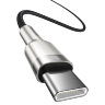 Кабель Baseus Cafule, Type-C - Type-C, 5A, 100W, 1 м - Черный (CATJK-C01)