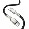 Кабель Baseus Cafule, Type-C - Type-C, 5A, 100W, 1 м - Черный (CATJK-C01)