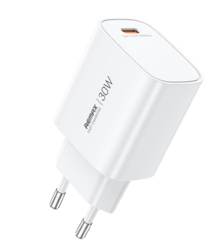 Сетевое зарядное устройство Remax GaN fast charger(U187-AC30W) EU - White