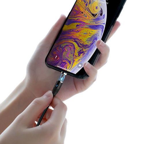Кабель hoco U76 Magnetic charging cable Lightning - Black