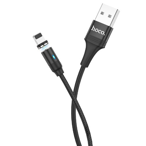 Кабель hoco U76 Magnetic charging cable Lightning - Black
