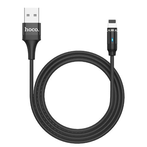 Кабель hoco U76 Magnetic charging cable Lightning - Black