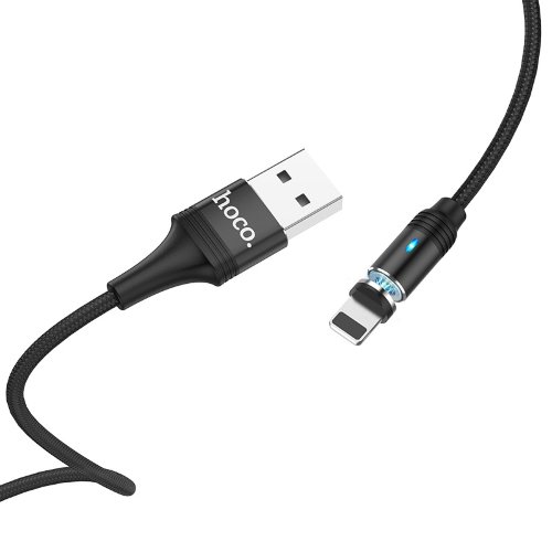 Кабель hoco U76 Magnetic charging cable Lightning - Black