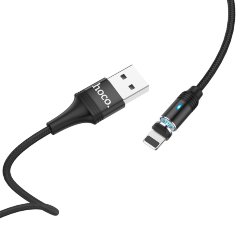Кабель hoco U76 Magnetic charging cable Lightning - Black