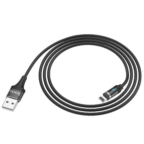 Кабель hoco U76 Magnetic charging cable Lightning - Black