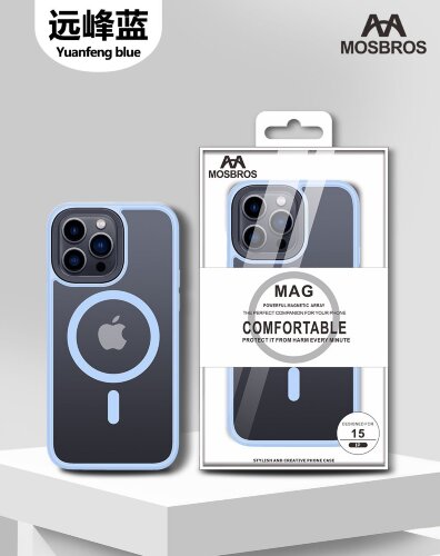 Чехол MOSBROS Eushield Magnetic Series IP 15 - Sierra Blue