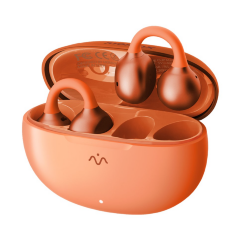 Беспроводные наушники MOMAX 1-Vibe True Wireless ENC Intelligent Clip-on Earbuds (BT15M) - Orange