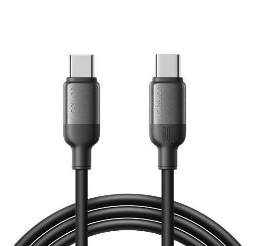 Кабель JoyRoom S-A62 Lively Series 60W Fast Charging Data Cable (Type-C to Type-C) 1.2m-White