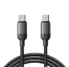 Кабель JoyRoom S-A62 Lively Series 60W Fast Charging Data Cable (Type-C to Type-C) 1.2m-White