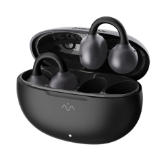 Беспроводные наушники MOMAX 1-Vibe True Wireless ENC Intelligent Clip-on Earbuds (BT15D) - Black