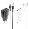 Зарядка hoco C88A Star round dual port charger set (Type-C) (EU) - Белый
