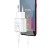 Зарядка hoco C88A Star round dual port charger set (Type-C) (EU) - Белый