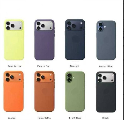 Чехол Silicone case Magsafe for IP 17 Pro (6.3) Light moss