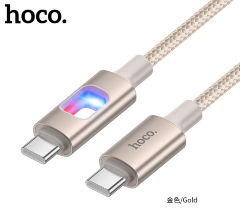 Кабель HOCO U144 New 60W charging data cable Type-c to Type-c Gold