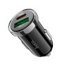 Автомобильное ЗУ hoco Z44 Leading PD20W+QC3.0 car charger - Black