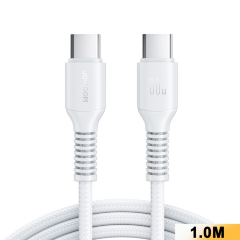 Кабель JOYROOM S-A9U Long-Lasting Series 60W fast Charging data Cable (Type-c to Type-c) 1M - White