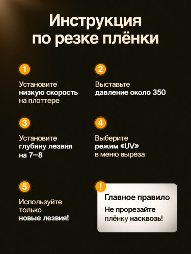 Плёнка Cedle Hybrid Glass 7H для плоттера, 350 микрон, 125×196 мм, 20 шт.