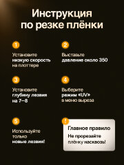 Плёнка Cedle Hybrid Glass 7H для плоттера, 350 микрон, 125×196 мм, 20 шт.