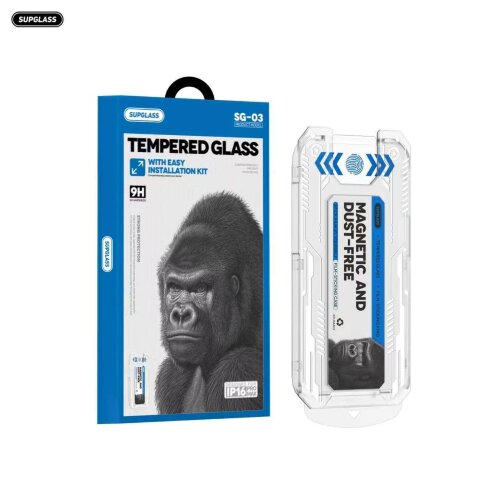 Защитное стекло Supglass SG-03 Glass with Easy Installation Kit For IP 17 Pro/18 Pro(6.3) - Transparent