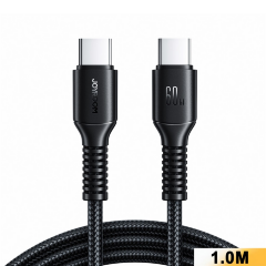 Кабель JOYROOM S-A9U Long-Lasting Series 60W fast Charging data Cable (Type-c to Type-c) 1M - Black