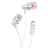 Наушники hoco M90 Delight Type-C wired digital earphone with microphone - White