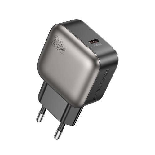 Сетевой адптер BOROFONE BAS53A Absolute single-port PD20W charger(EU) Black