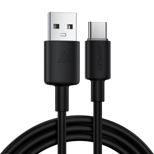 Кабель ACEFAST C25-04 USB-A to USB-C silicone charging data cable - Black