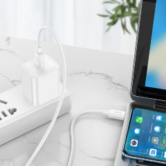 Кабель Hoco X96 hyper 100W fast charging data cable type-c to type-c - White