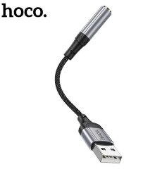 Переходник Hoco LS36 fresh external sound card USB to 3.5 - Black