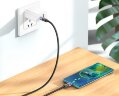 Кабель Hoco U122 Lantern transparent discovery edition 60W charging data cable Type-c to Type-c - Черный