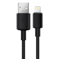 Кабель ACEFAST C25-02 USB-A to L silicone charging data cable - Black