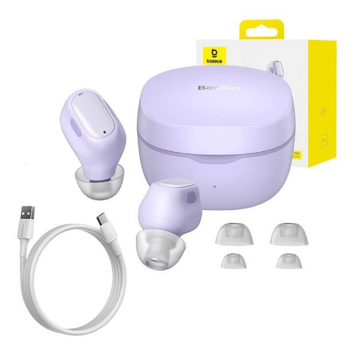 Наушники Baseus Bowie WM01 True Wireless Earphones - Purple (NGTW370005)