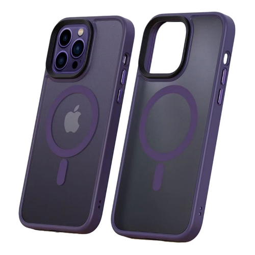 Чехол Dfans design matte smooth+magsafe для iPhone 14 (6.1) - Deep Purple