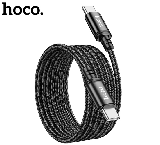 Кабель Hoco X89 Wind 60w charging data cable type-c to type-c (L=2M) (Packaged) black