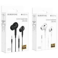 Наушники Borofone Wired earphones BM30 Pro - White