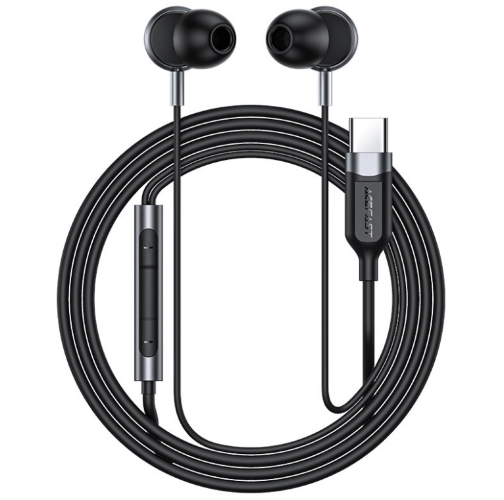 Наушники ACEFAST L6 USB-C in-ear wired earphones with mic, Black