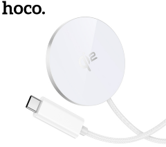 Беспроводное зарядное устройство HOCO CW63 Pro fast Qi2.2 magnetic wireless fast charger White