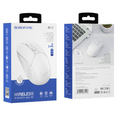 Компьютерная мышка Borofone BG5 2.4G business wireless mouse - White