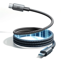Кабель JOYROOM S-A65 MagEase Series 100W Magnetic Self-Winding fast Charging Data Cable (Type-c to Type-c) 1.2M - Black
