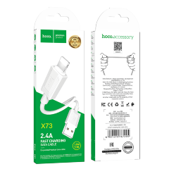 Кабель Hoco X73 iP charging data cable - White