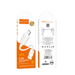 Кабель Hoco X73 Micro charging data cable - White