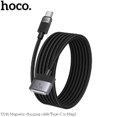 Кабель HOCO U141 Magnetic charging cable Type-c to Mag3 Black