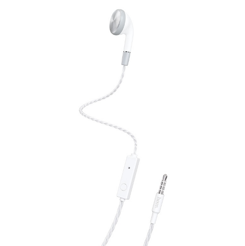Проводные наушники HOCO M61 Nice tone single ear universal earphones with mic White