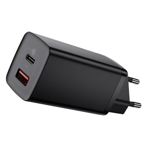 Зарядное устройство Baseus GaN2 lite USB+USB-C, 3A, 65W - Черный (CCGAN2L-B01)