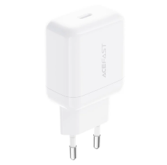Сетевой Адаптер ACEFAST A130 PD20W single USB-C charger, (EU) white