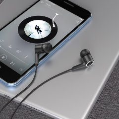 Наушники Hoco M104 Gamble universal earphones with mic - Black