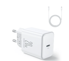 Кабель JOYROOM JR-TCF20 PD20W Charger Cable (C to L) 1m - White