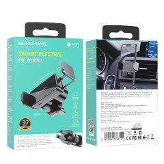 Автодержатель Borofone BH66 Smart electric car holder - Black